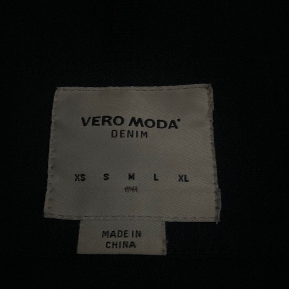 Vera moda sz medium blue worn couple time faux leather - Picture 5 of 8